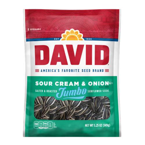 David's Sunflower Seeds Sour Cream & Onion 5.25oz (149g)