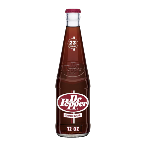 Dr Pepper Cane Sugar Glass Bottle - 12fl.oz (355ml)