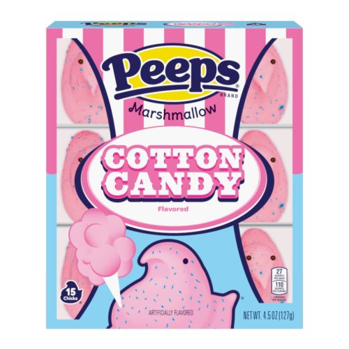 Peeps Cotton Candy Marshmallow Chicks - 15pack 4.5oz (128g)