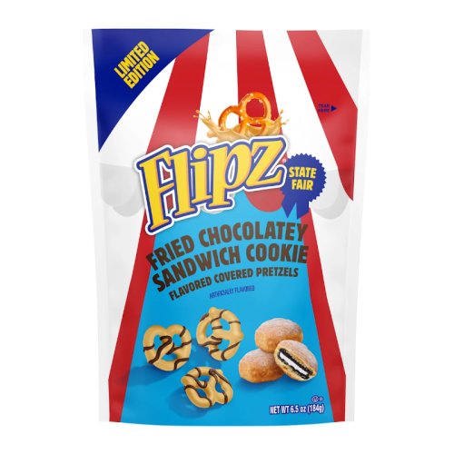 Flipz State Fair Fried Chocolatey Sandwich Cookie Pretzels - 6.5oz (184g)