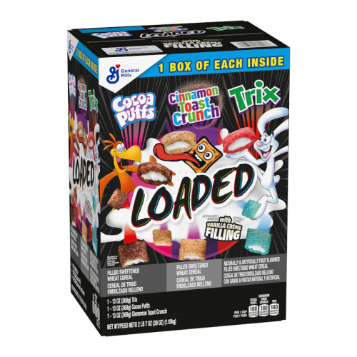 General Mills Loaded Cereals - TRIPLE VARIETY - 39oz (1.1kg)