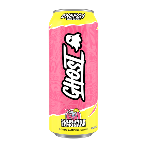 Ghost -Sour Pink Lemonade Zero Sugar Energy Drink - 500ml