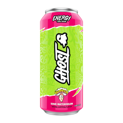 Ghost - Warheads Sour Watermelon Zero Sugar Energy Drink - 500ml