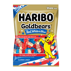 Haribo Gold Bears Red, White & Blue - 4oz (113g)