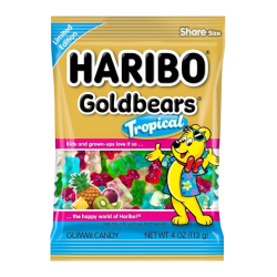 Haribo Limited Edition Gold Bears Tropical - 4oz (113g)