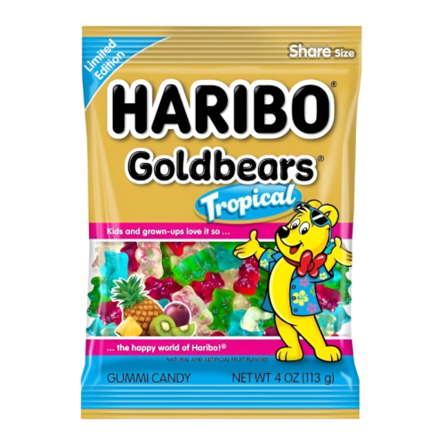 Haribo Limited Edition Gold Bears Tropical - 4oz (113g)