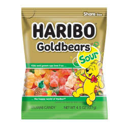 Haribo Sour Gold Bears - 4.5oz (127g)