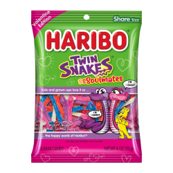 Haribo Valentines Twin Snakes Soulmates - 4oz (113g)