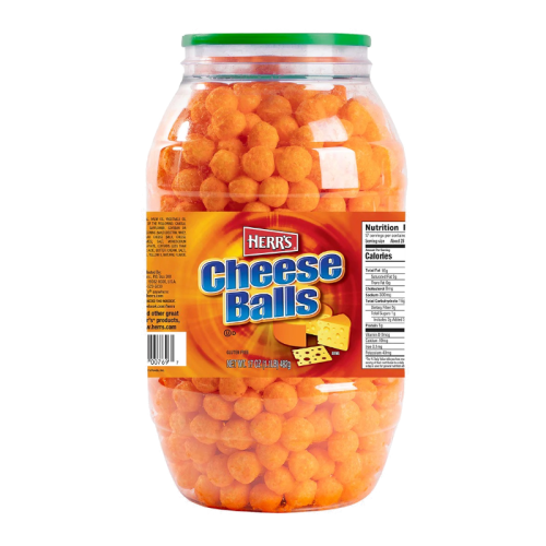 Herr's Cheese Balls Barrel - 17oz (482g)
