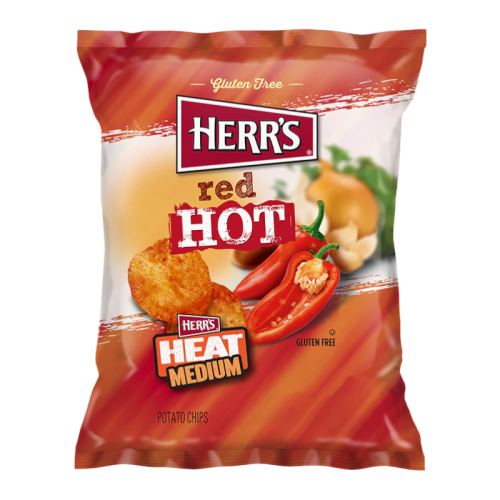 Herr's Red Hot Potato Chips - 1oz (28.4g)