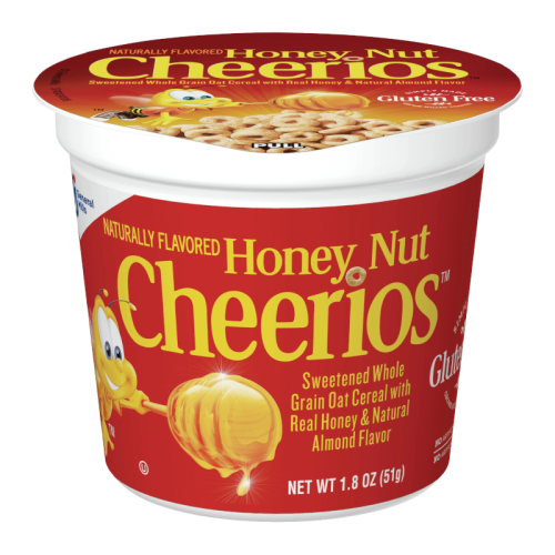 Honey Nut Cheerios Cereal Cup - 1.8oz (51g)