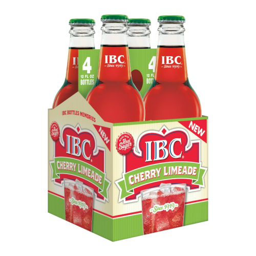 IBC Cherry Limeade Soda 12fl.oz (355ml) - 4-PACK