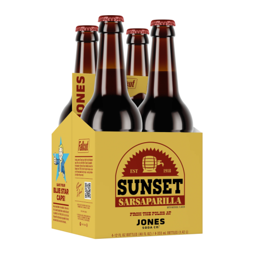Jones Soda x FALLOUT - Sunset Sarsaparilla 355ml - 4-Pack