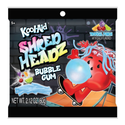 Kool-Aid Shred Headz Tropical Punch Bubblegum - 2.12oz (60g)