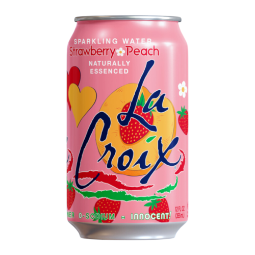 La Croix Strawberry Peach Sparkling Water - 12oz (355ml)