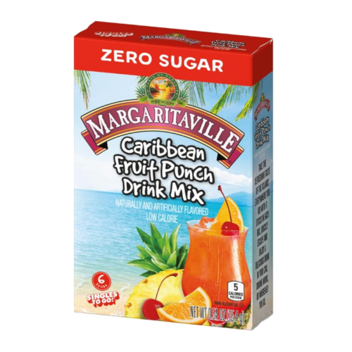Margaritaville Singles To Go Caribbean Fruit Punch Drink Mix - 0.54oz (15.4g)