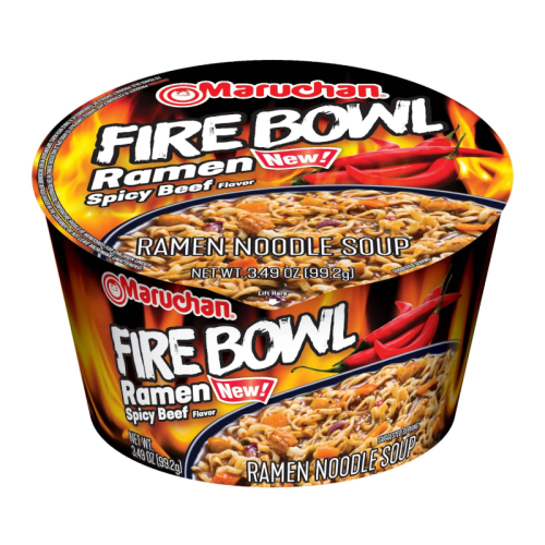 Maruchan Fire Bowl Ramen Spicy Beef - 3.49oz (99.2g)