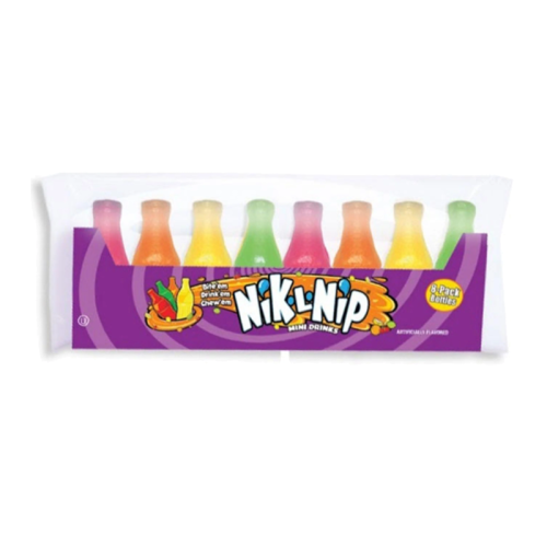 Nik-L-Nip Mini Drinks Wax Bottles 8 pack - 2.79oz (79g)
