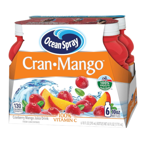 Ocean Spray Cran-Mango Juice - 10floz (295ml) x 6 CASE
