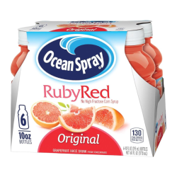 Ocean Spray Ruby Red Grapefruit Juice - 10floz (295ml) x 6 CASE