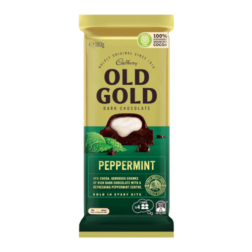 Cadbury Old Gold Peppermint - 180g [Australian]