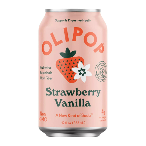 Olipop Strawberry Vanilla Soda - 12oz (355ml)