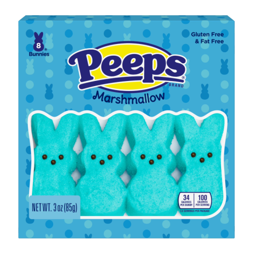 Peeps Blue Marshmallow Bunnies - 8PK 3oz (85g)
