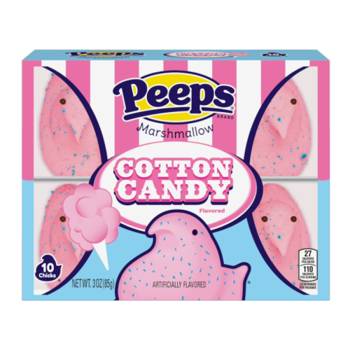Peeps Cotton Candy Marshmallow Chicks - 10PK 3oz (85g)