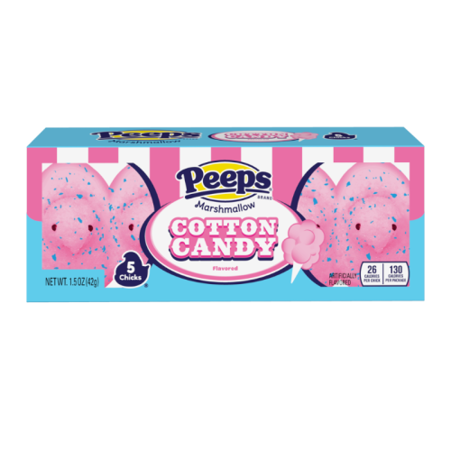 Peeps Easter Cotton Candy Chicks - 5PK 1.5oz (42g)