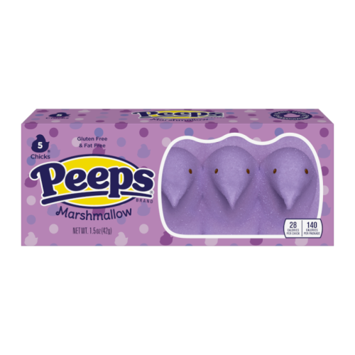 Peeps Easter Lavender Marshmallow Chicks - 5PK 1.5oz (42g)
