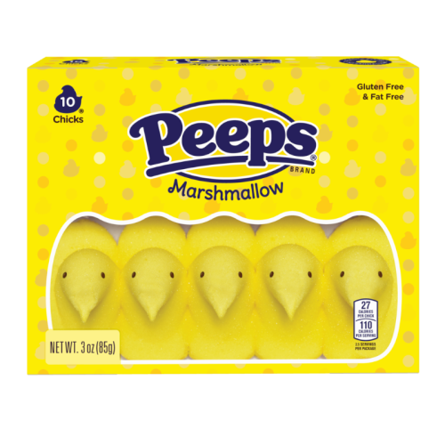 Peeps Easter Yellow Marshmallow Chicks - 10PK 3oz (85g)