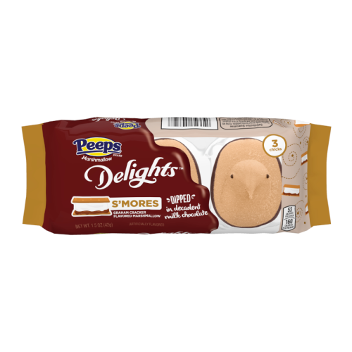 Peeps S'Mores Milk Chocolate Dipped Delights - 3PK 1.5oz (42g)