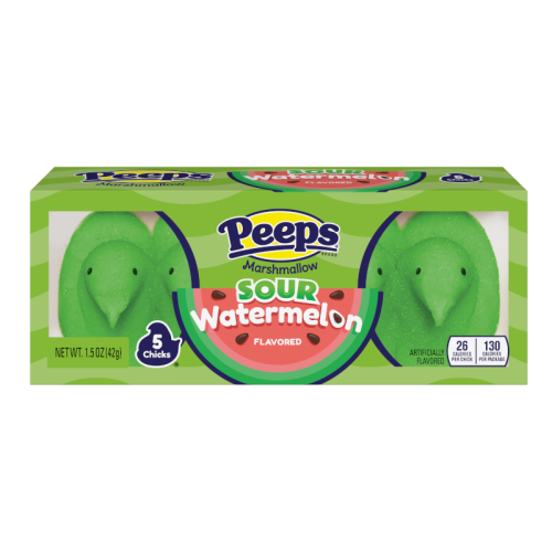 Peeps Sour Watermelon Chicks - 5PK 1.5oz (42g)