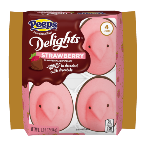 Peeps Strawberry Delights Chicks 4-Pack - 1.98oz (56g)