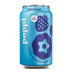 Poppi Prebiotic Soda - Wild Berry 12oz (355ml)