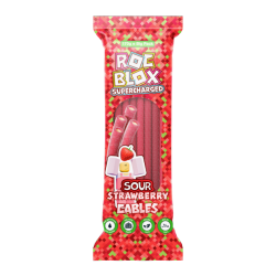 Rocblox Supercharged Sour Strawberry Cables - 170g