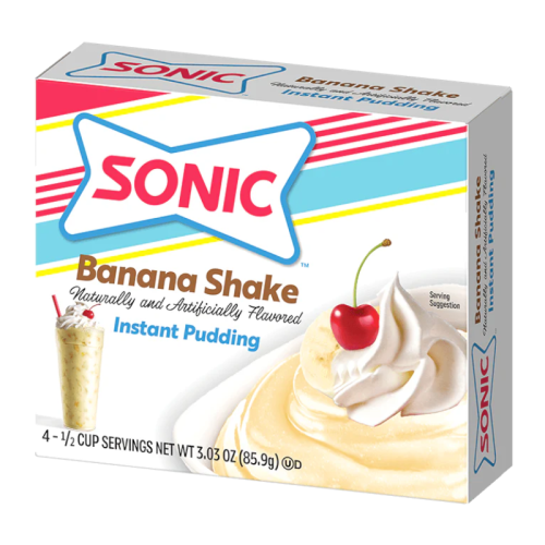 Sonic Instant Pudding Banana Shake - 3.03oz (85.9g)