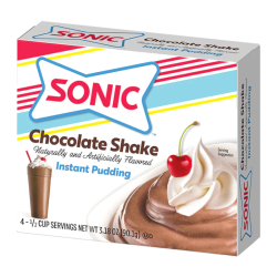Sonic Instant Pudding Chocolate Shake - 3.18oz (90.1g)