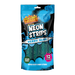 Sour Candy Paradise Neon Strips Berry Blue - 130g