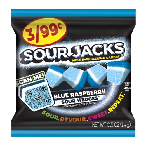 Sour Jacks Sour Wedges Blue Raspberry - 0.5oz (14g)