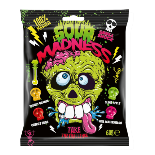 Sour Madness Classic Hard Candies - 60g