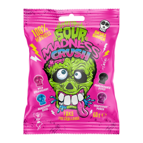 Sour Madness Crush Hard Candies - 60g
