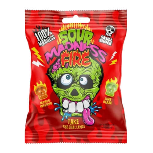 Sour Madness Fire Hard Candies - 60g