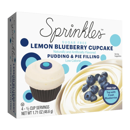 Sprinkles Sugar Free Lemon Blueberry Cupcake Pudding Mix - 1.71oz (48.6g)