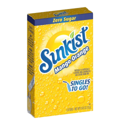Sunkist Mango Orange Zero Sugar Singles to Go - 0.42oz (12g)