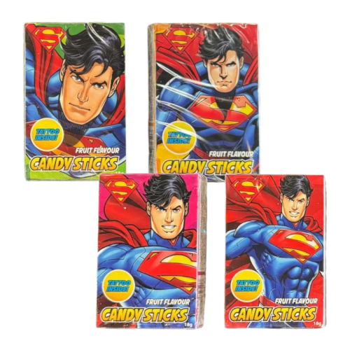 Superman Candy Sticks With Tattoo - 18g