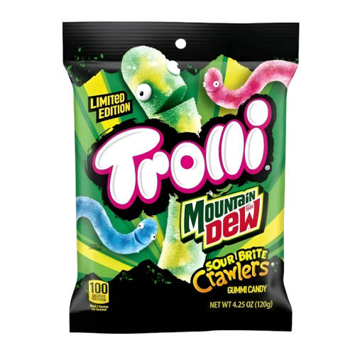 Trolli x Mountain Dew Limited Edition Sour Brite Crawlers - 4.25oz (120g)