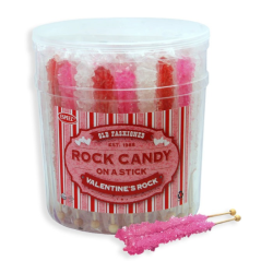Espeez Valentines Rock Candy On A Stick Assorted - SINGLE 0.8oz (22g)