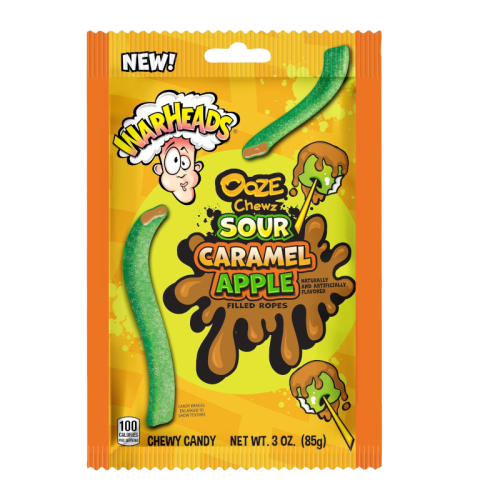 Warheads Ooze Chewz Sour Caramel Apple - 3oz (85g)