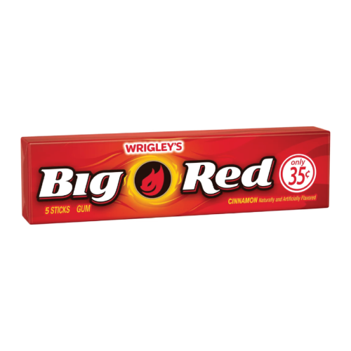 Wrigley's Big Red Chewing Gum 5 Stick - (18g)